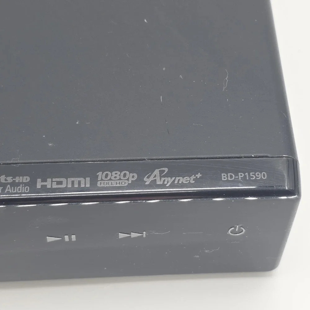 Samsung BD-P1590 Blu-ray Disc Player With Remote & HDMI Cable Tested Works